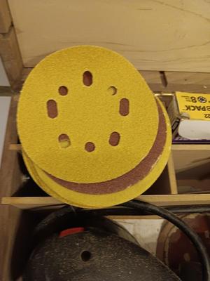 Craftsman 5" VS Random Orbit Sander in Beautiful Custom-made wooden storage box
