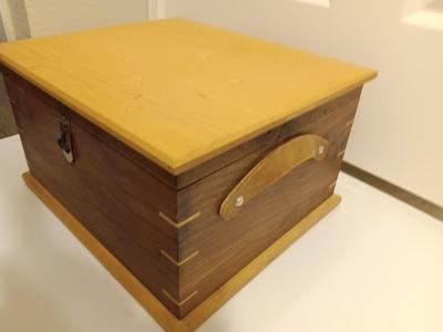 Craftsman 5" VS Random Orbit Sander in Beautiful Custom-made wooden storage box