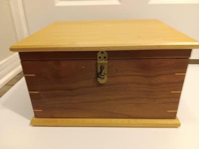 Craftsman 5" VS Random Orbit Sander in Beautiful Custom-made wooden storage box