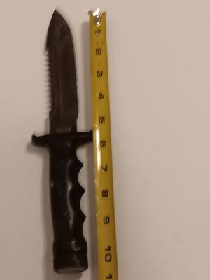 Original Explorer Wilderness 440 Japanese survival knife with new 6" sharpening stone