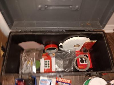 Master Mechanic box full of home hardware and House needs