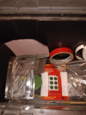 Master Mechanic box full of home hardware and House needs