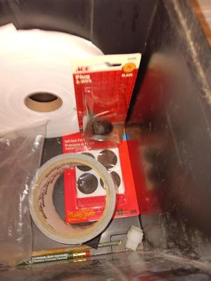 Master Mechanic box full of home hardware and House needs