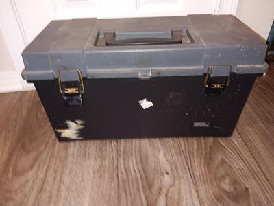 Master Mechanic box full of home hardware and House needs