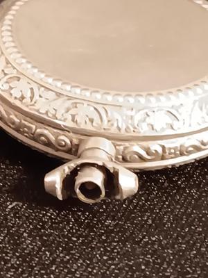 Antique Silver colored pocket watch for parts or repair