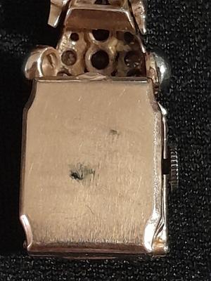 Antique RELIDE Non-Magnetic Lapel Watch with gemstones BLING RETRO beauty rubies & Diamonds