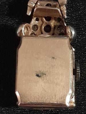 Antique RELIDE Non-Magnetic Lapel Watch with gemstones BLING RETRO beauty rubies & Diamonds