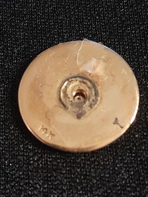 Rare 14K Gold 25 anniversary Diamond Dealers Club inc. With diamond