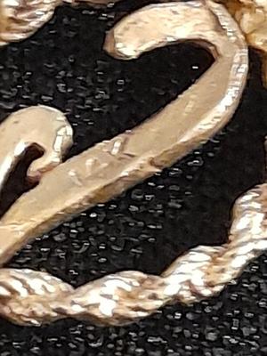 14k Gold Letter "J" tie tack