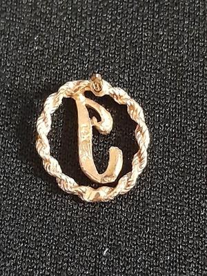 14k Gold Letter "J" tie tack
