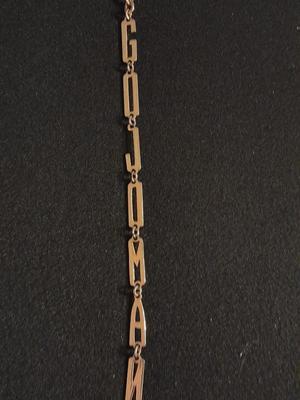 10K Gold plated watch chain "GOJOMAN"