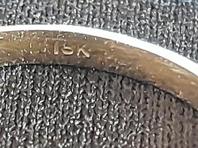 RARE 18K White Gold Filigree Art Deco Pearl Ring 1920s