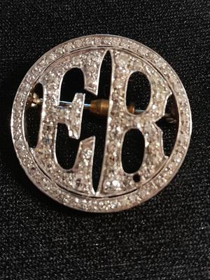 Antique Brooch with "EB" Initials