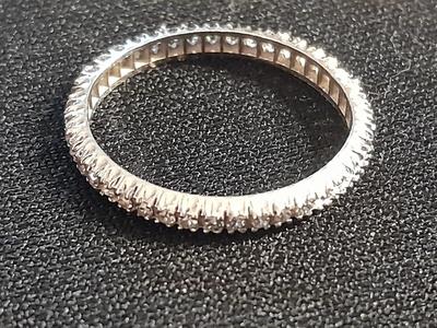 Engagement band missing some stones