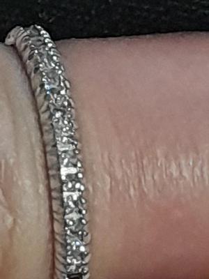 Engagement band missing some stones