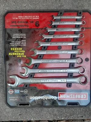 9-piece Craftsman combination wrench set -