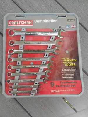 9-Pece Craftsman Combination wrench set
