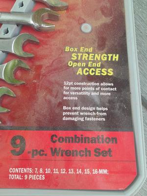 9-Pece Craftsman Combination wrench set