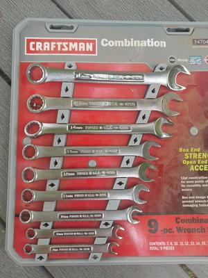 9-Pece Craftsman Combination wrench set