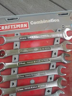 9-Pece Craftsman Combination wrench set