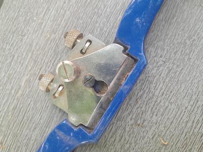 Vintage Record A151 Adjustable Spoke Shaves / Cabinet Scraper / Draw Knife with band saw and level & plumb