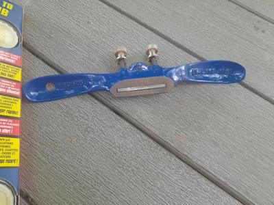 Vintage Record A151 Adjustable Spoke Shaves / Cabinet Scraper / Draw Knife with band saw and level & plumb