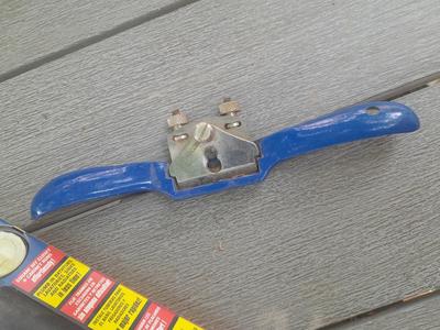 Vintage Record A151 Adjustable Spoke Shaves / Cabinet Scraper / Draw Knife with band saw and level & plumb