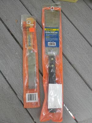 Japanese Flush cut and Top Man Japanese double-edged saw