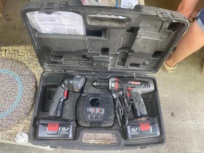 CRAFTSMAN 1/2” 19.2V CORDLESS DRILL/DRIVER AND WORK LIGHT
