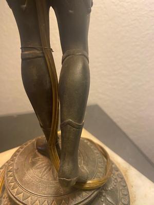 Antique Jester Double Socket Desk Lamp. And a Side Kick