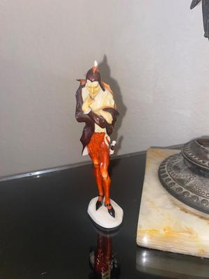Antique Jester Double Socket Desk Lamp. And a Side Kick