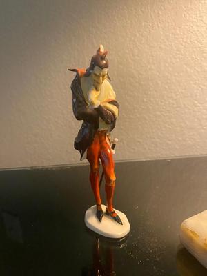 Antique Jester Double Socket Desk Lamp. And a Side Kick