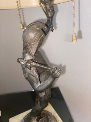 Antique Jester Double Socket Desk Lamp. And a Side Kick