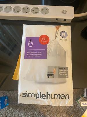 New Simple Human 1.6 Gal Trash Can, Desk Lamp Crock of Writing Instruments, and More