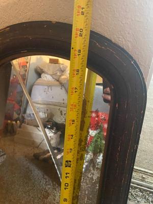 ANTIQUE Mirror, Painting and 2 Photographs