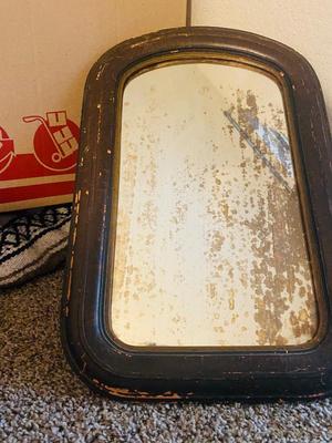 ANTIQUE Mirror, Painting and 2 Photographs