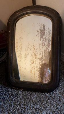 ANTIQUE Mirror, Painting and 2 Photographs