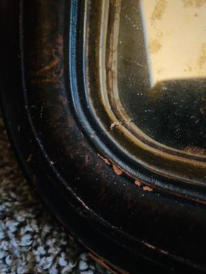 ANTIQUE Mirror, Painting and 2 Photographs