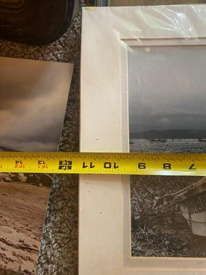 ANTIQUE Mirror, Painting and 2 Photographs