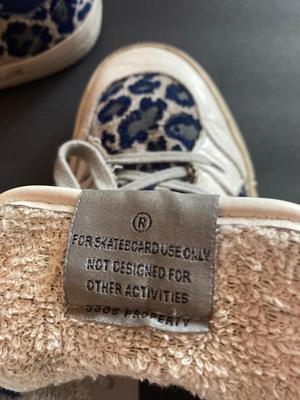 Vintage Golden Goose Women's Super-Star Leopard Print Leather High Top Sneakers