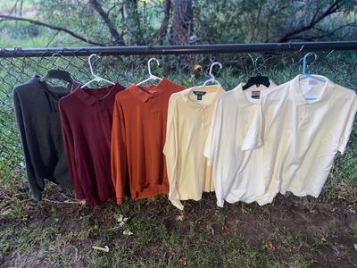 Men’s XL short and long-sleeved collared Shirts