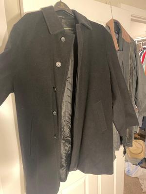 Men’s Alfani Dress Coat and Lands' End Lined Coat 40R