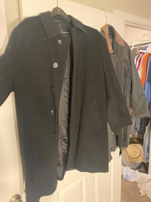 Men’s Alfani Dress Coat and Lands' End Lined Coat 40R
