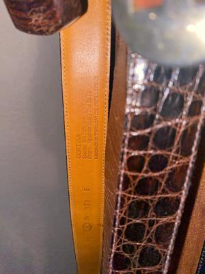 An Assortment of Men’s Belts with belt hook