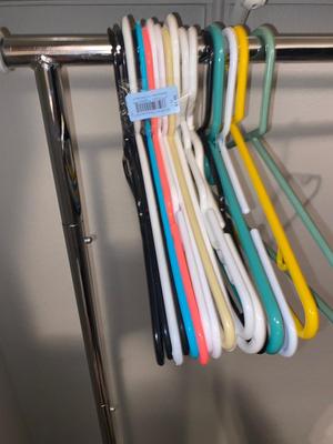 free standing portable Garment Rack and Hangers
