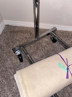 free standing portable Garment Rack and Hangers