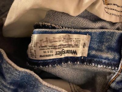 Two pairs of Men’s Wranglers 33x36