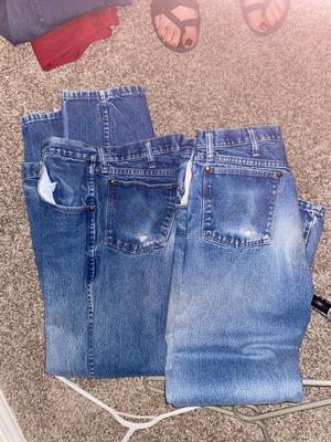 Two pairs of Men’s Wranglers 33x36