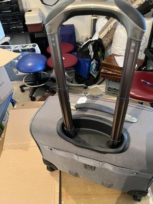 Travel Pro Gray Suitcase Good Condition Wheels