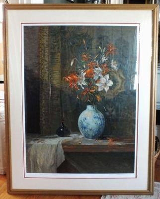 Henry Plisson Serigraph "Le Fleur Tigre" 48 x 38  $175